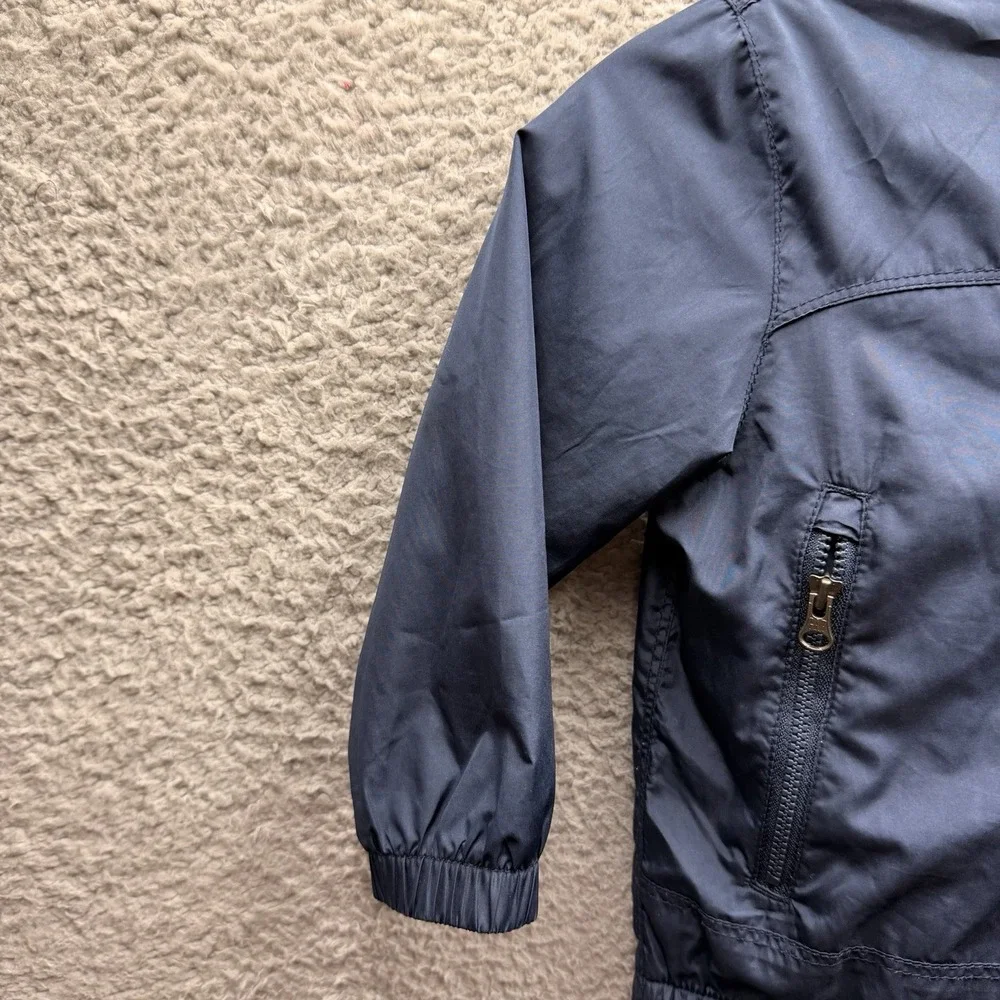GAP Jacket Toddler Boys Size 2T Navy Blue Jersey-Lined Windbreaker Jacket 2T
